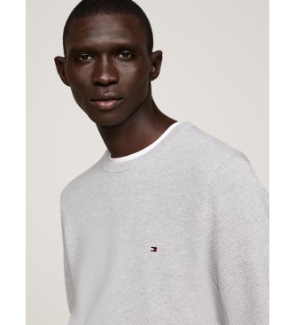 Tommy Hilfiger Struktureret trje med grt broderet logo