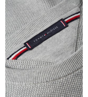 Tommy Hilfiger Struktureret trje med grt broderet logo