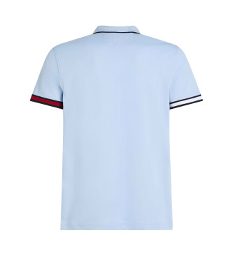 Tommy Hilfiger Koszulka polo slim fit z charakterystyczną niebieską lamówką