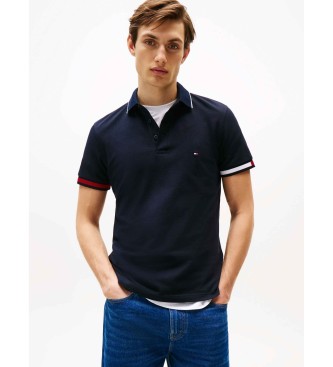 Tommy Hilfiger Polo slim avec passepoil marine distinctif