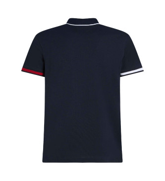 Tommy Hilfiger Slank poloshirt met opvallende navy bies