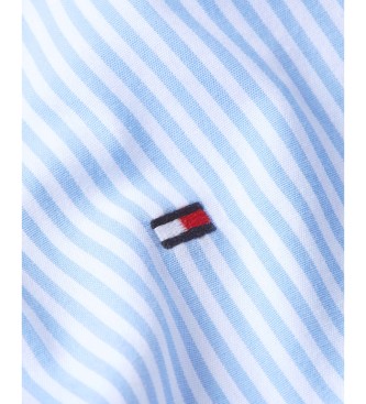 Tommy Hilfiger Camisa de rayas con corte regular azul