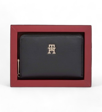 Tommy Hilfiger Cartera con cremallera y monograma TH negro