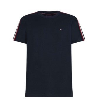 Tommy Hilfiger T-shirt globale a maniche corte blu scuro