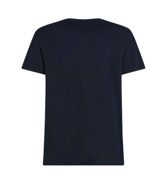 Tommy Hilfiger T-shirt globale a maniche corte blu scuro