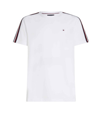 Tommy Hilfiger T-shirt Global bianca a maniche corte