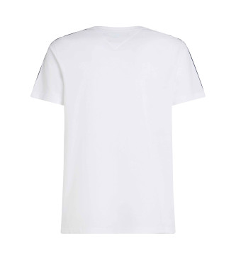 Tommy Hilfiger T-shirt Global bianca a maniche corte