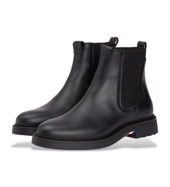 Tommy Hilfiger Lttvikts Chelsea lder ankelkngor svart