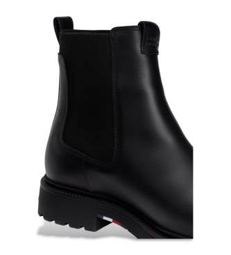 Tommy Hilfiger Lttvikts Chelsea lder ankelkngor svart