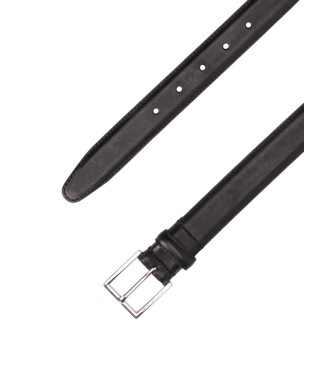 Tommy Hilfiger Hudson Leren Riem 3.0 Zwart