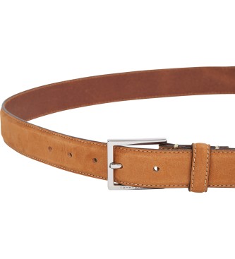 Tommy Hilfiger Leren riem Hudson 3.0 bruin