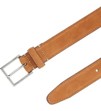 Tommy Hilfiger Leather belt Hudson 3.0 brown