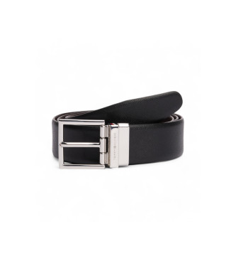 Tommy Hilfiger Cinto de couro Hudson 3.5 Rev preto, castanho