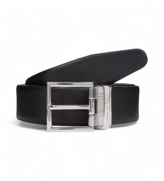 Tommy Hilfiger Leren riem Hudson 3,5 ds zwart, bruin