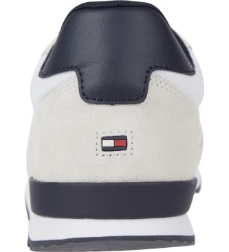 Tommy Hilfiger Trainers Iconic Material Mix Runner blanc