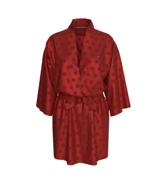 Tommy Hilfiger Kimono en satin rouge