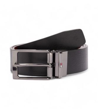 Tommy Hilfiger Layton Rev 3.5 Leren Riem Zwart