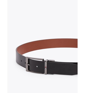 Tommy Hilfiger Layton Rev 3.5 Leren Riem Zwart