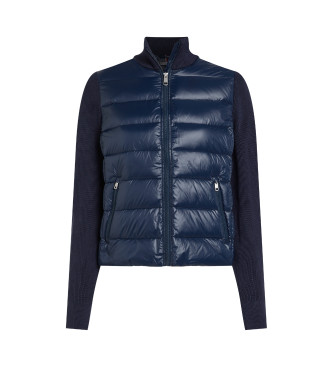 Tommy Hilfiger Chaqueta de plumn con mangas a contraste marino