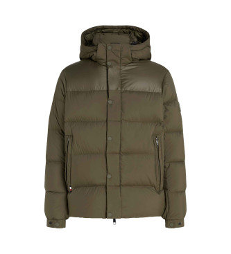 Tommy Hilfiger Piumino verde con cappuccio