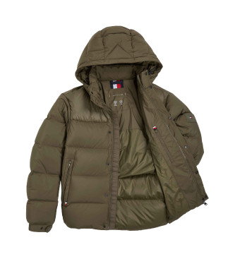 Tommy Hilfiger Piumino verde con cappuccio