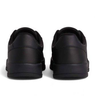 Tommy Hilfiger Baskets en cuir avec semelle intermdiaire dentele noir