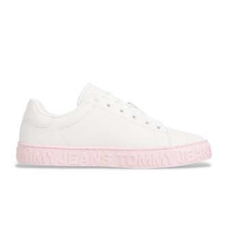 Tommy Hilfiger Sneakers in pelle con logo bianco in rilievo a contrasto