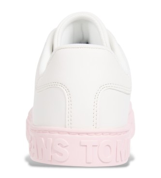 Tommy Hilfiger Sneakers in pelle con logo bianco in rilievo a contrasto