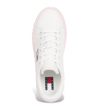 Tommy Hilfiger Sneakers in pelle con logo bianco in rilievo a contrasto