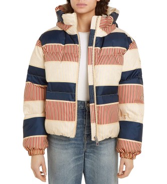 Tommy Hilfiger Chaqueta acolchada con estampado distintivo multicolor