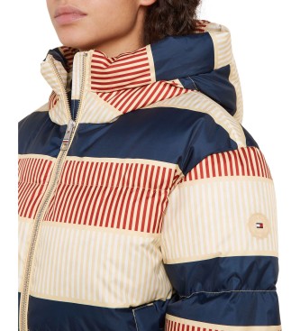 Tommy Hilfiger Chaqueta acolchada con estampado distintivo multicolor