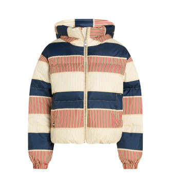 Tommy Hilfiger Chaqueta acolchada con estampado distintivo multicolor