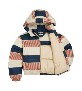 Tommy Hilfiger Chaqueta acolchada con estampado distintivo multicolor