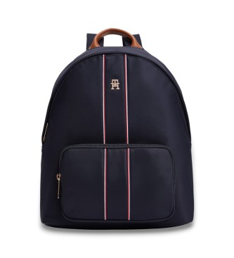 Tommy Hilfiger Mochila curva com fita azul-marinho distintiva