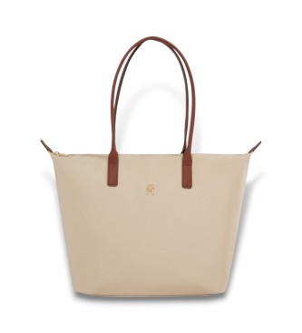 Tommy Hilfiger Borsa tote beige monogrammata TH