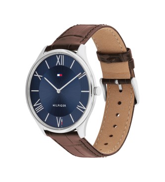 Tommy Hilfiger Analogue watch with leather strap Marine steel