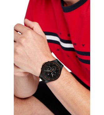 Tommy Hilfiger Horloge Staal zwart