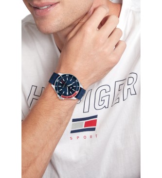 Tommy Hilfiger Relgio analgico marinho em ao inoxidvel