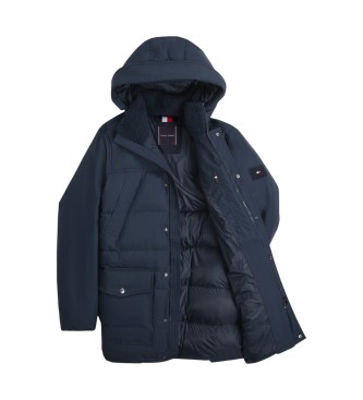 Tommy Hilfiger Parka matelasse de style utilitaire marine