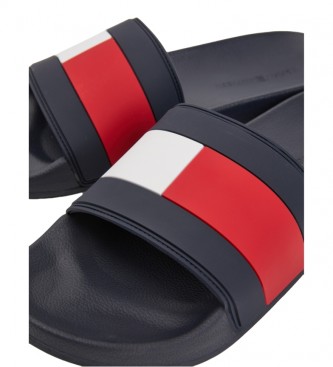 Tommy Hilfiger Gummi Bandera klipklappere marinebl