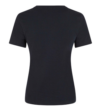 Tommy Hilfiger T-shirt slim con logo blu scuro