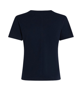 Tommy Hilfiger T-shirt a maniche corte blu navy slim fit