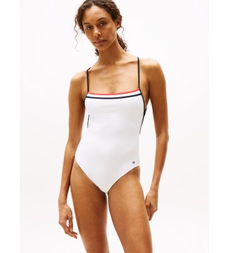 Tommy Hilfiger Minimalist white swimming costume