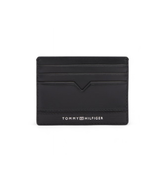 Tommy Hilfiger Porte-cartes de visite en cuir noir