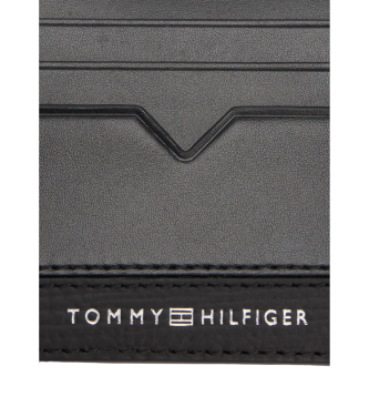 Tommy Hilfiger Skórzane etui na wizytówki w kolorze czarnym