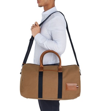 Tommy Hilfiger Casual Prep Duffle Reisetasche braun