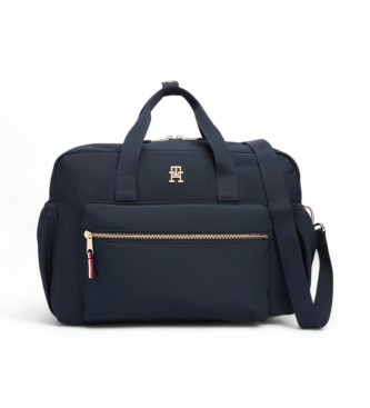 Tommy Hilfiger Saco para mudar fraldas com monograma em azul marinho