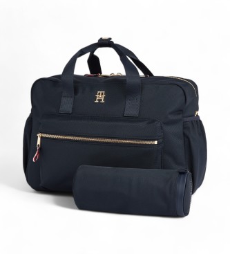 Tommy Hilfiger Borsa fasciatoio con monogramma blu scuro