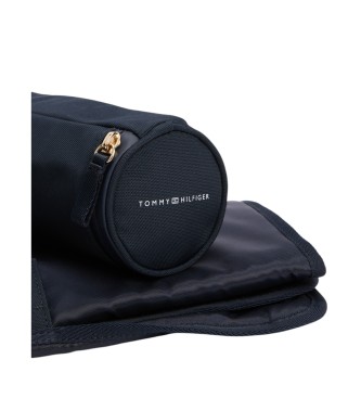 Tommy Hilfiger Wickeltasche mit marineblauem Monogramm