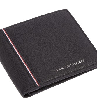 Tommy Hilfiger Leather wallet Corp black